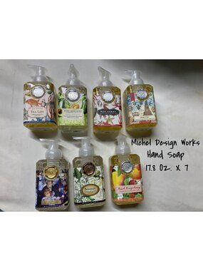 Michel Design Works Shea Butter Hand Soap Lot 17.8 Oz. X 7 Brand New
